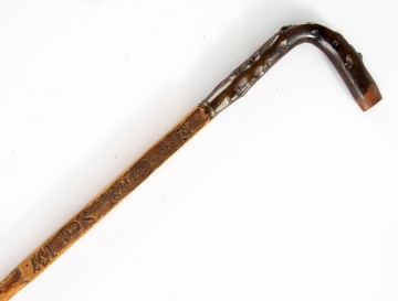 19th Century Carved Cane