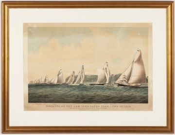 Currier & Ives "Regatta of the New York Yacht Club, June 1st 1854"