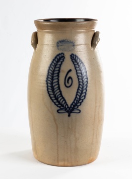 John Burger, Jr. 6 Gallon Stoneware Churn