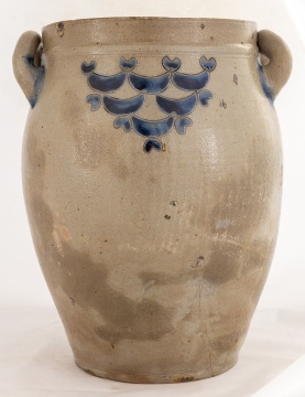 David Morgan, New York 3-Gallon Stoneware Ovoid Crock