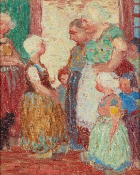 George A. Renouard (American, 1884-1954) Interior Scene