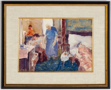 George A. Renouard (American, 1884-1954) Interior Scene