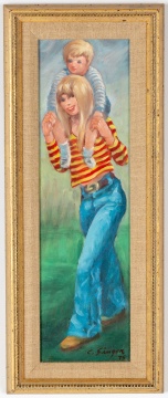 Clyde Singer (American, 1908-1999) Mother & Child