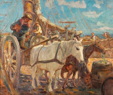 Anthony Thieme (American, 1888-1954) "White Horse"
