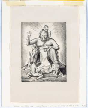 (2) Rockwell Kent (American, 1882-1971) "Waldo Peirce" & "And Women Must Weep"