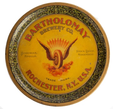 Bartholomay Brewery Co., Rochester, New York Tin Lithograph Tray