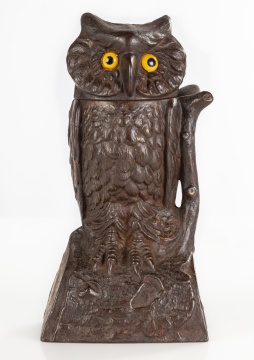 J. & E. Stevens Company Owl Mechanical Bank