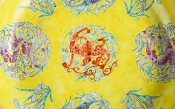 (3) Chinese Porcelain Enameled Deep Dishes