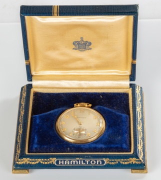 18K Gold Hamilton Pocket Watch