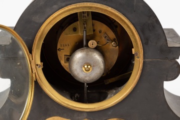 French Perpetual Calendar Clock with Moon phase and Barometer