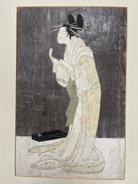 Hosoda Eishi (Japanese, 1756-1829) Misayama of Chojiya House Going to Bed