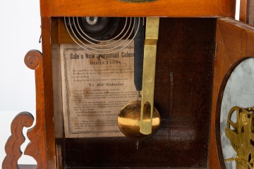 Gale Pat. Double Dial Calendar Clock