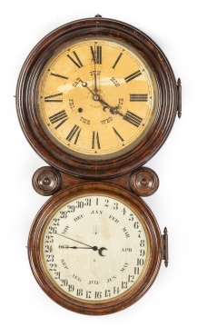 Ingraham B.B. Lewis Patent Calendar Clock