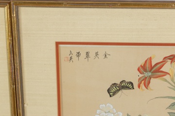 (2) Chinese Paintings on Silk