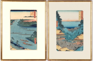 (2) Utagawa Hiroshige Woodblock Prints