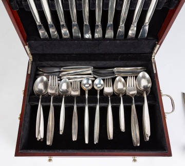 Georg Jensen Cypress Pattern Sterling Flatware