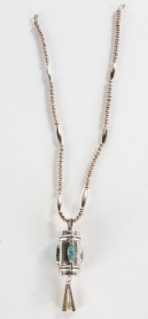 Navajo Sterling Silver & Turquoise Necklace
