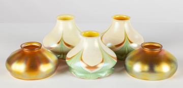 (5) Art Glass Shades
