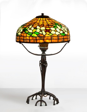 Style of Tiffany Studios, Dogwood Lamp