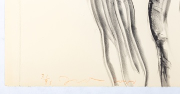 Jim Dine (American, b. 1935) "Dine in Black Grease"