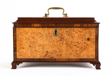 George III Mahogany Tea Caddy