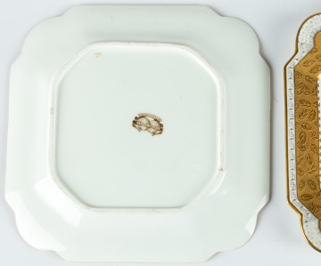 (8) E Brownfield & Son Hand Painted and Enameled Porcelain Plates