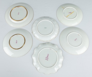 (5) Royal Dalton Hand Painted Porcelain and Enameled Fish Plates