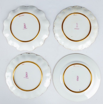 (4) Royal Dalton Hand Painted Porcelain and Enameled Fish Plates