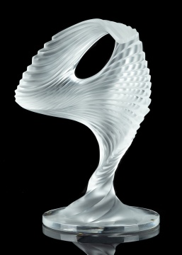 Lalique "Trophee" Frosted Sculpture
