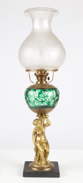 (2) 19th Century Oil Lamps