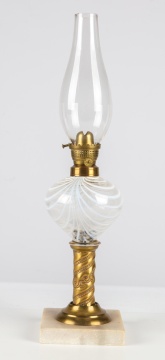 (2) 19th Century Oil Lamps
