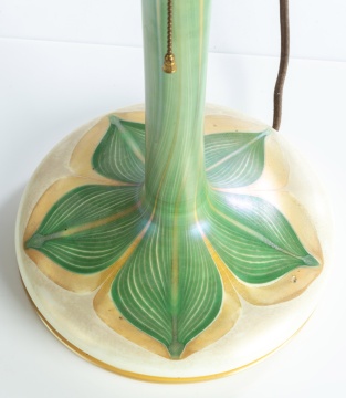 Tiffany Favrile Decorated Art Glass Lamp Base