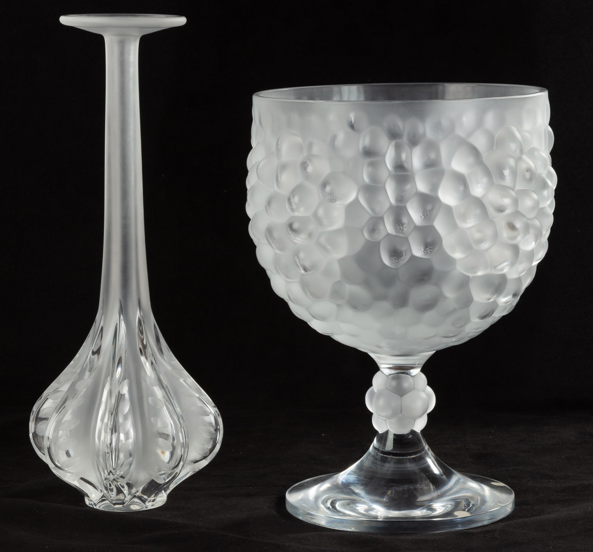 Lalique Centerpiece & Vase Cottone Auctions