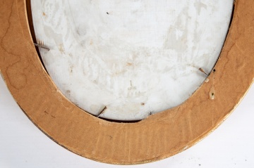 KPM Porcelain Plaque of Woman with Butterfly