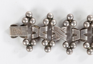 Hector Aquilar, Mexican Sterling Silver Necklace and Bracelets