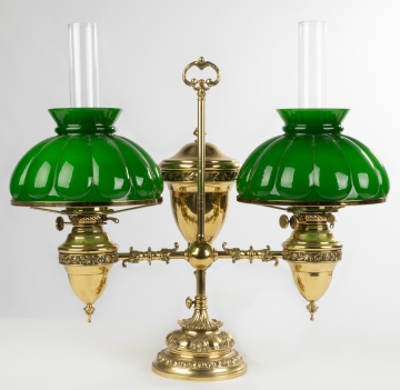 Bradley & Hubbard Double Student Lamp
