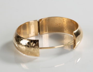 14K Gold Bangle Bracelet