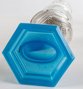 19th Century Atterbury Oil Lamp with Swan