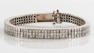 Lady's 18K Gold & Diamond Bracelet