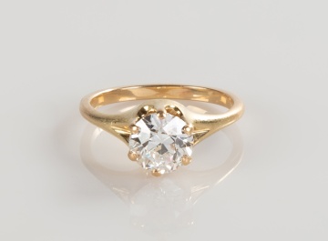 Lady's 14K Gold and 1.5 ct. Diamond Ring