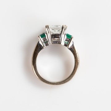 Lady's 3.81 ct Diamond & Emerald Ring