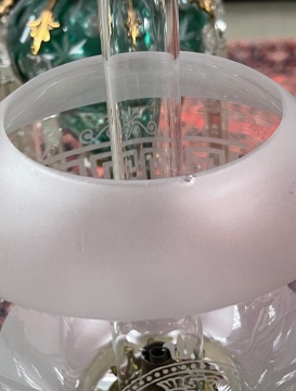 19th Century Miniature Banquet Lamp