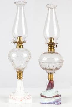 (2) 19th Century Oil Lamps