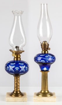 (2) 19th Century Oil Lamps