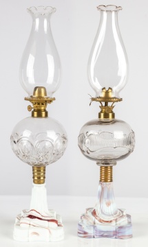 (2) 19th Century Oil Lamps