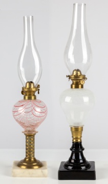 (2) 19th Century Oil Lamps
