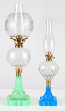 (2) 19th Century Oil Lamps