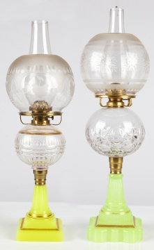 (2) 19th Century Oil Lamps