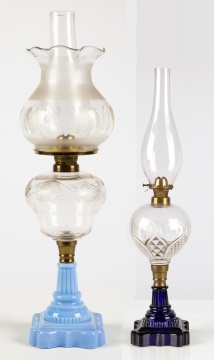 (2) 19th Century Oil Lamps