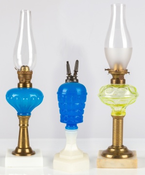 (3) 19th Century Oil Lamps